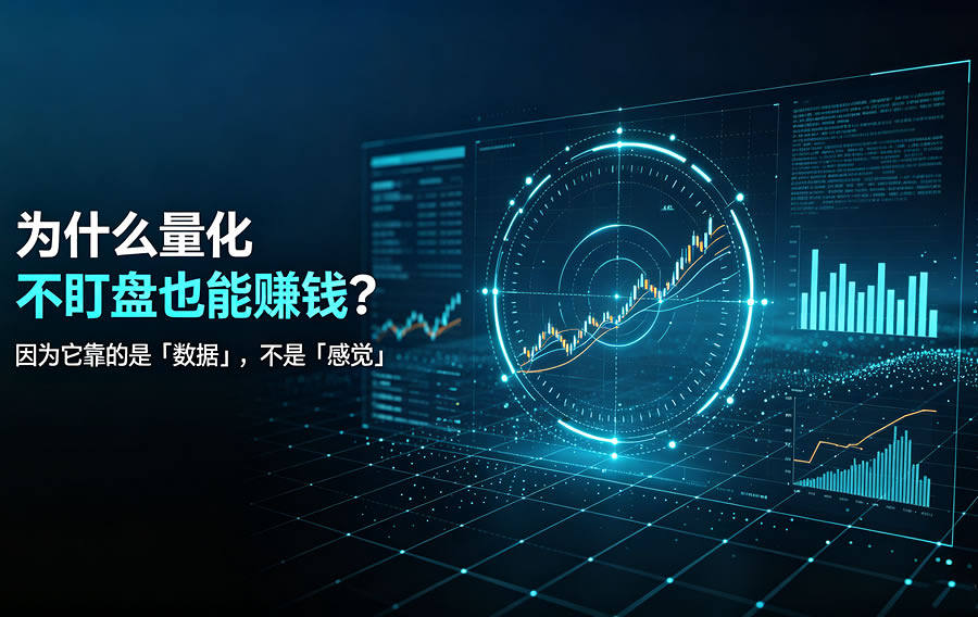 为什么量化不盯盘也能赚钱?因为它靠的是「数据」,不是「感觉」