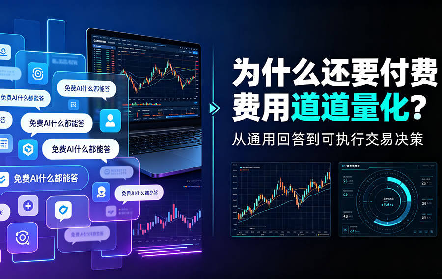 免费AI什么都能答，为什么还要付费用道道量化？