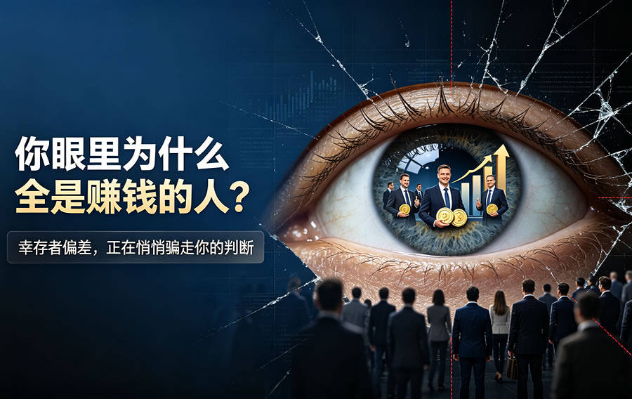你眼里为什么全是赚钱的人?幸存者偏差,正在悄悄骗走你的判断