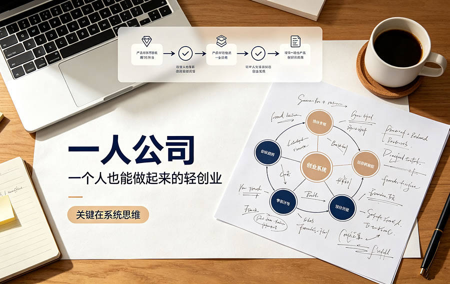 一人公司：一个人也能做起来的轻创业，关键在系统思维
