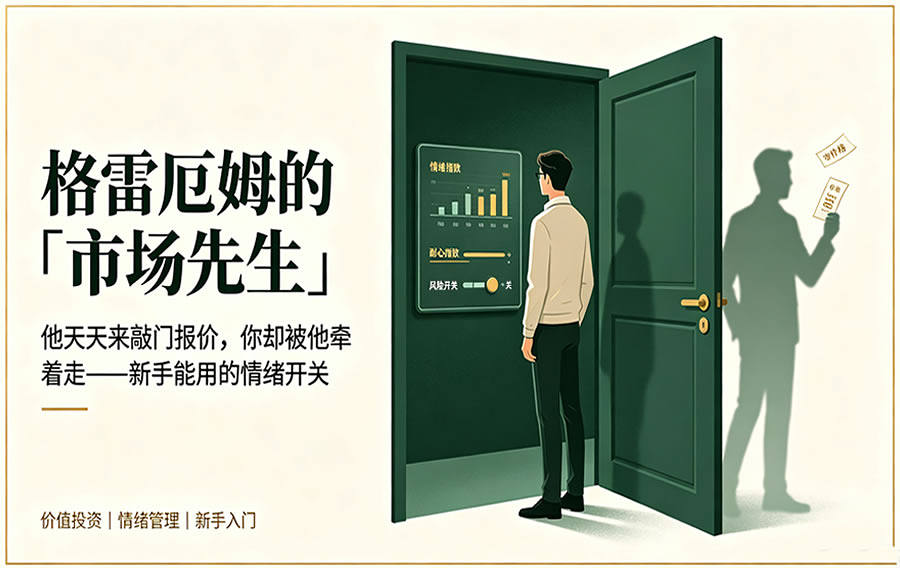 格雷厄姆的「市场先生」：他天天来敲门报价，你却被他牵着走——新手能用的情绪开关