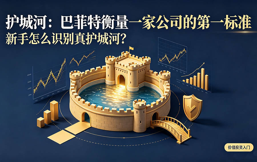 护城河：巴菲特衡量一家公司的第一标准，新手怎么识别真护城河？