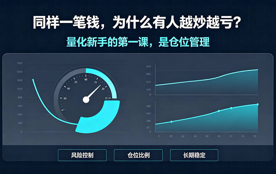 同样一笔钱，为什么有人越炒越亏？量化新手的第一课，是仓位管理