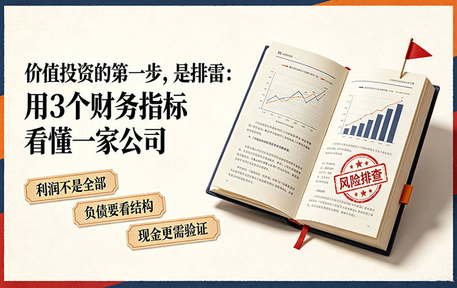价值投资的第一步,是排雷:用3个财务指标看懂一家公司