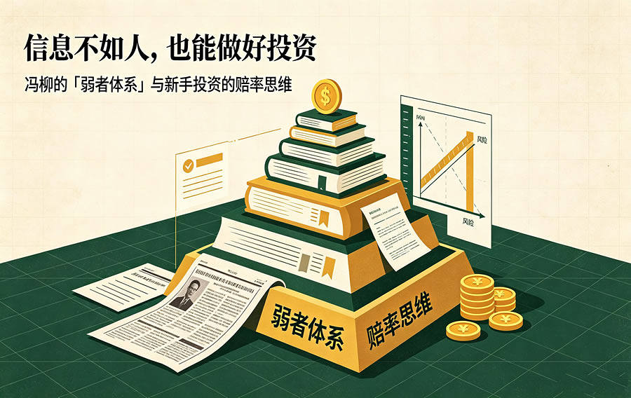 信息不如人，也能做好投资：冯柳的「弱者体系」与新手投资的赔率思维