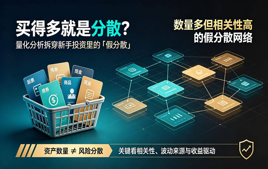 买得多就是分散？量化分析拆穿新手投资里的「假分散」