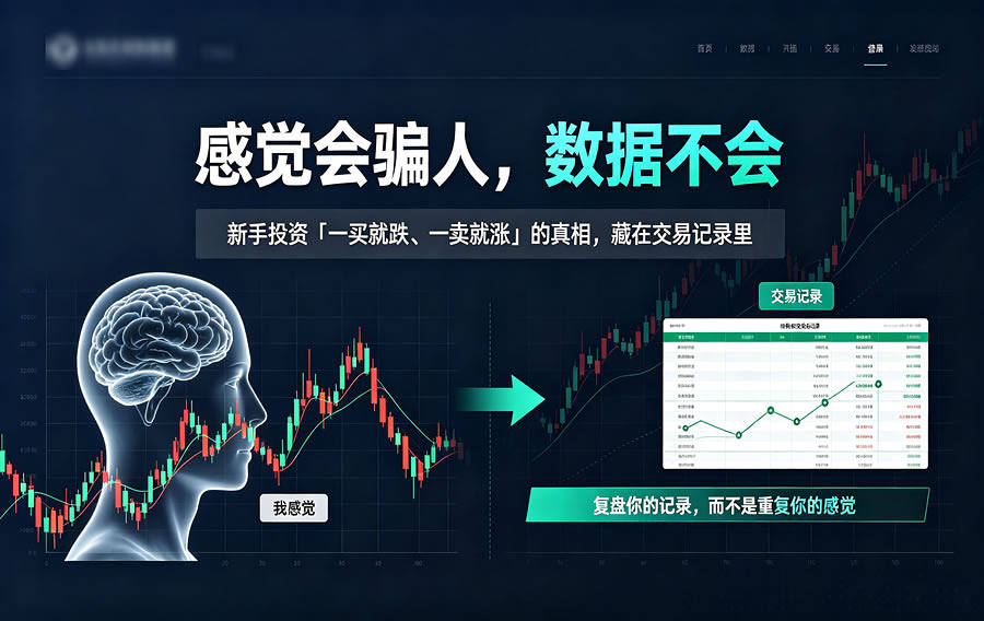 感觉会骗人，数据不会：新手投资「一买就跌、一卖就涨」的真相，藏在交易记录里