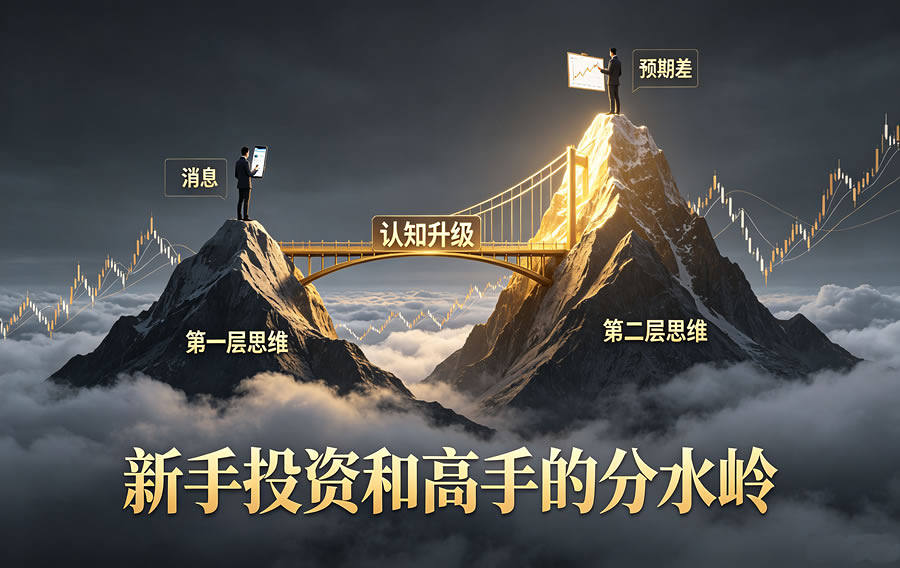 第一层思维看见消息，第二层思维看见预期差——新手投资和高手的分水岭