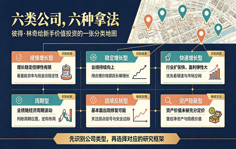 六类公司,六种拿法:彼得·林奇给新手价值投资的一张分类地图