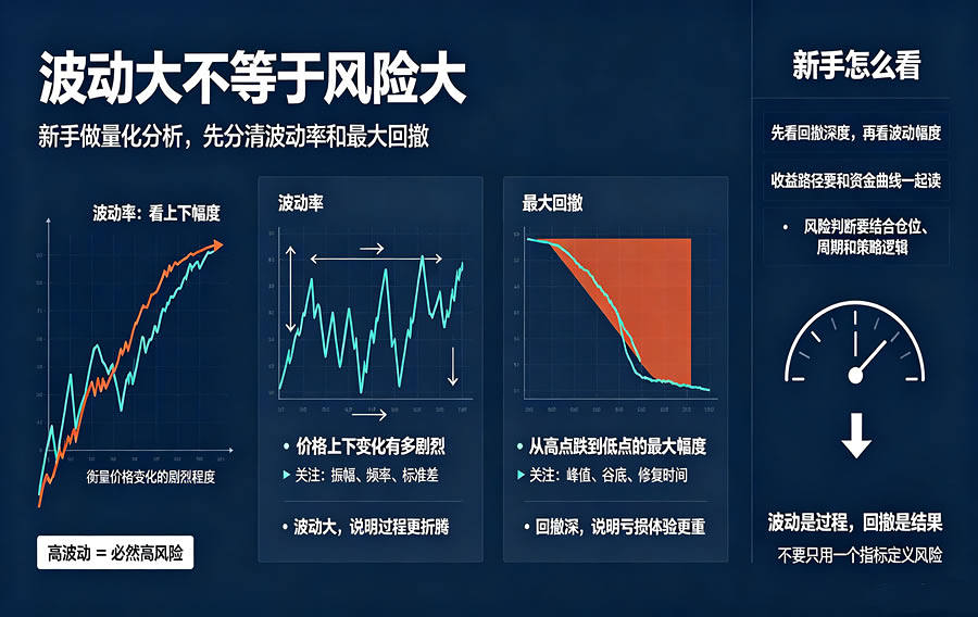 波动大不等于风险大:新手做量化分析,先分清波动率和最大回撤