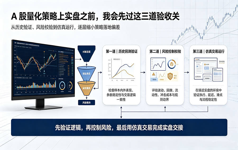 A股量化策略上实盘之前，我会先过这三道验收关